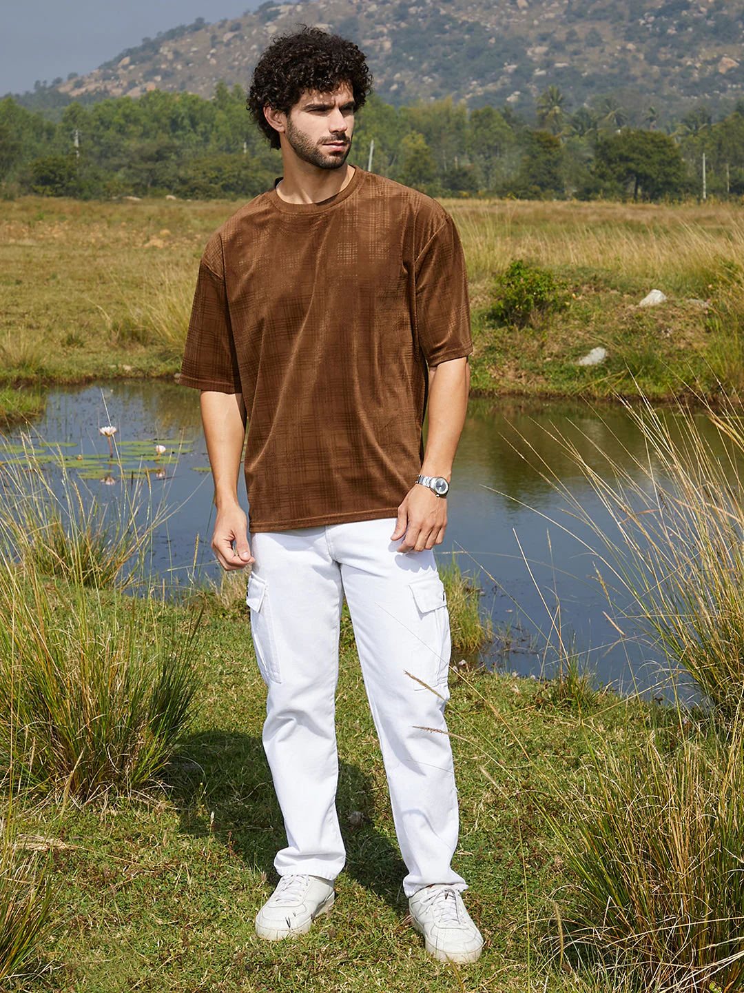Tartan-Plaid Oversized T-Shirt - Image 5