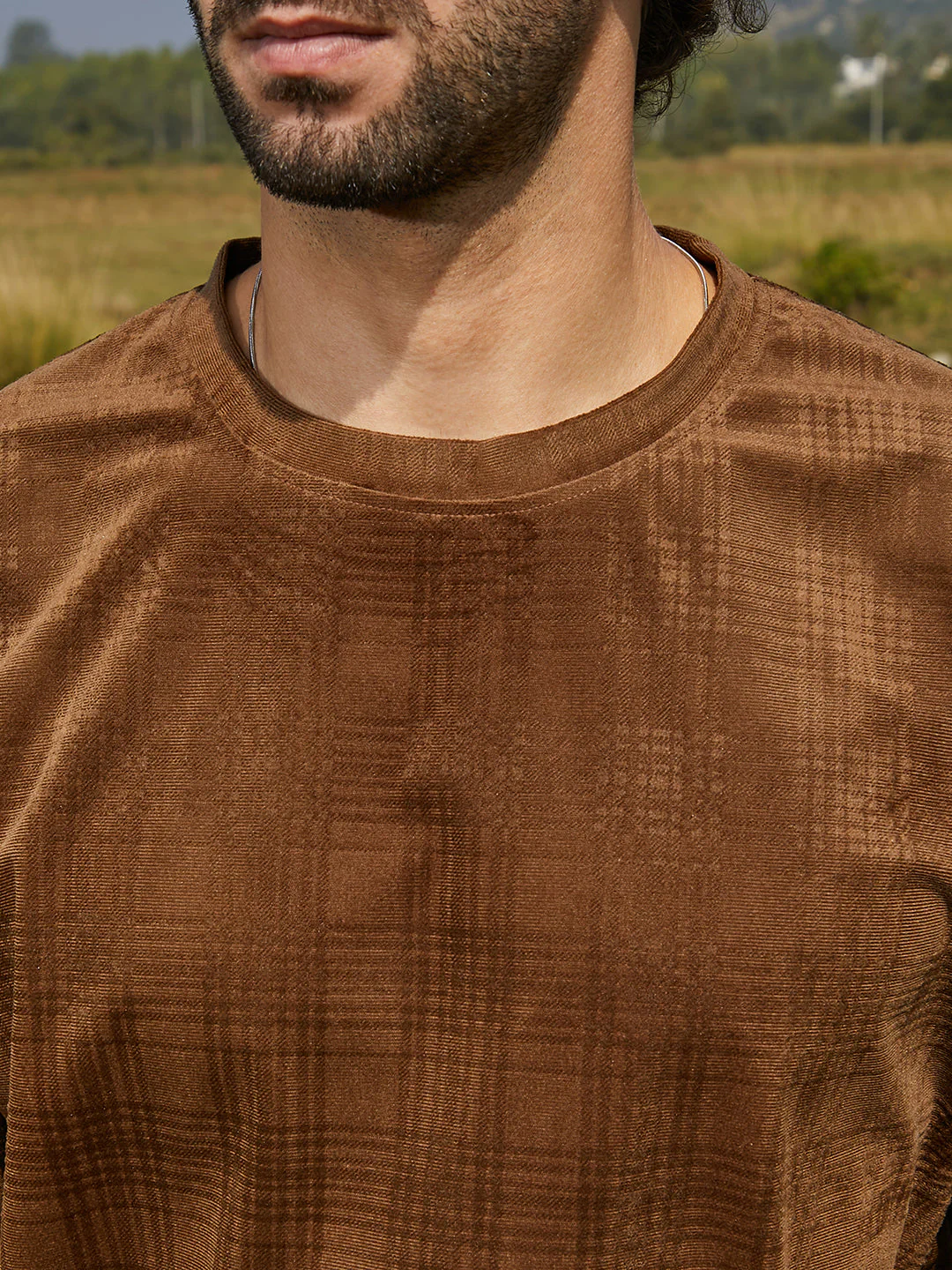 Tartan-Plaid Oversized T-Shirt - Image 7