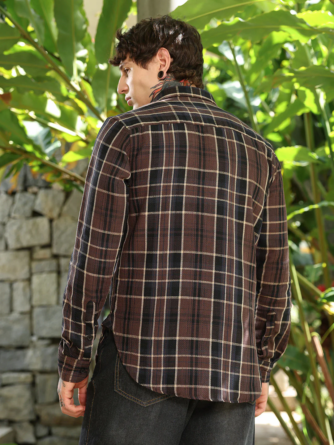 Tartan-Plaid Regular Shirt - Image 4