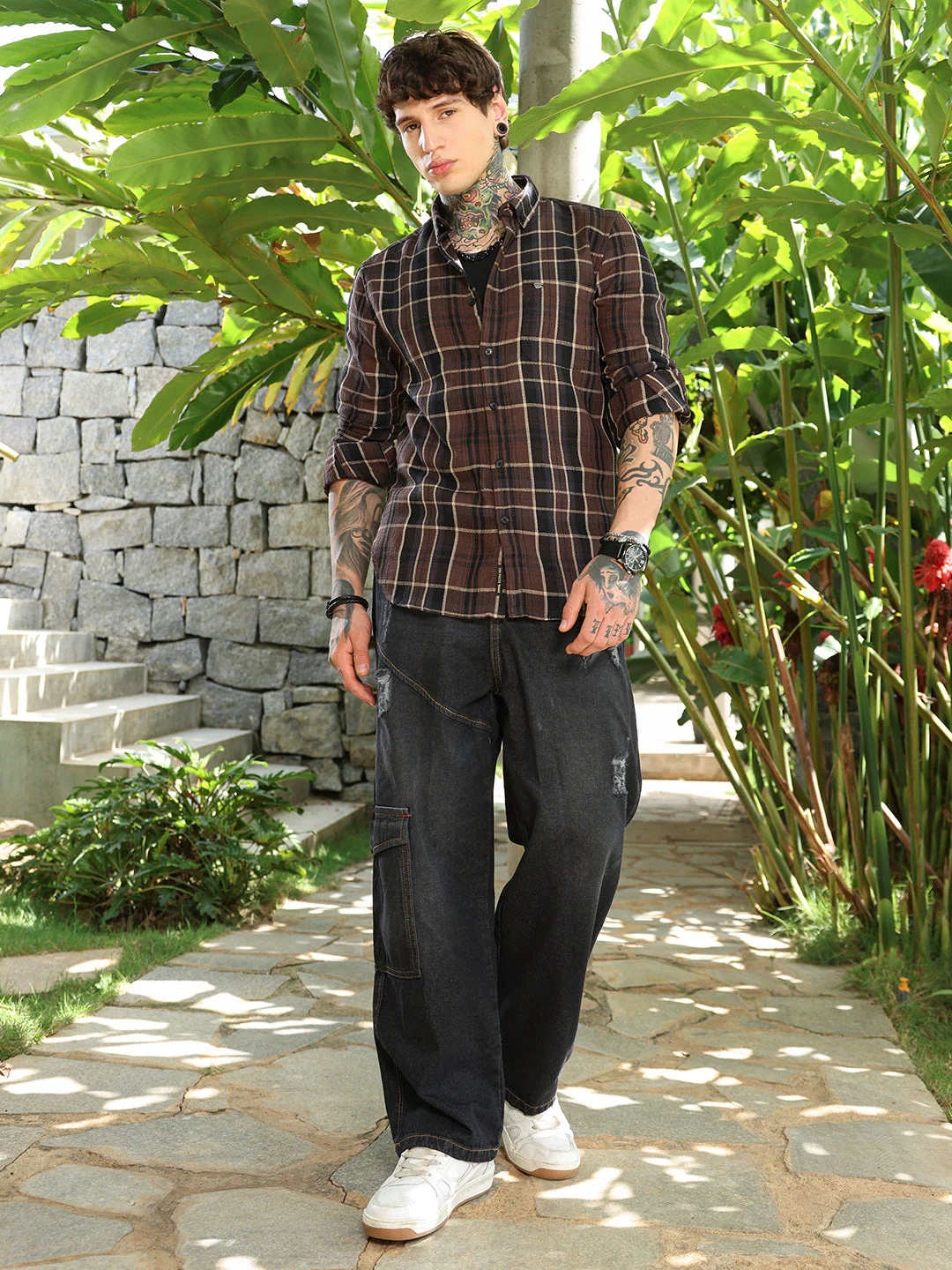 Tartan-Plaid Regular Shirt - Image 5