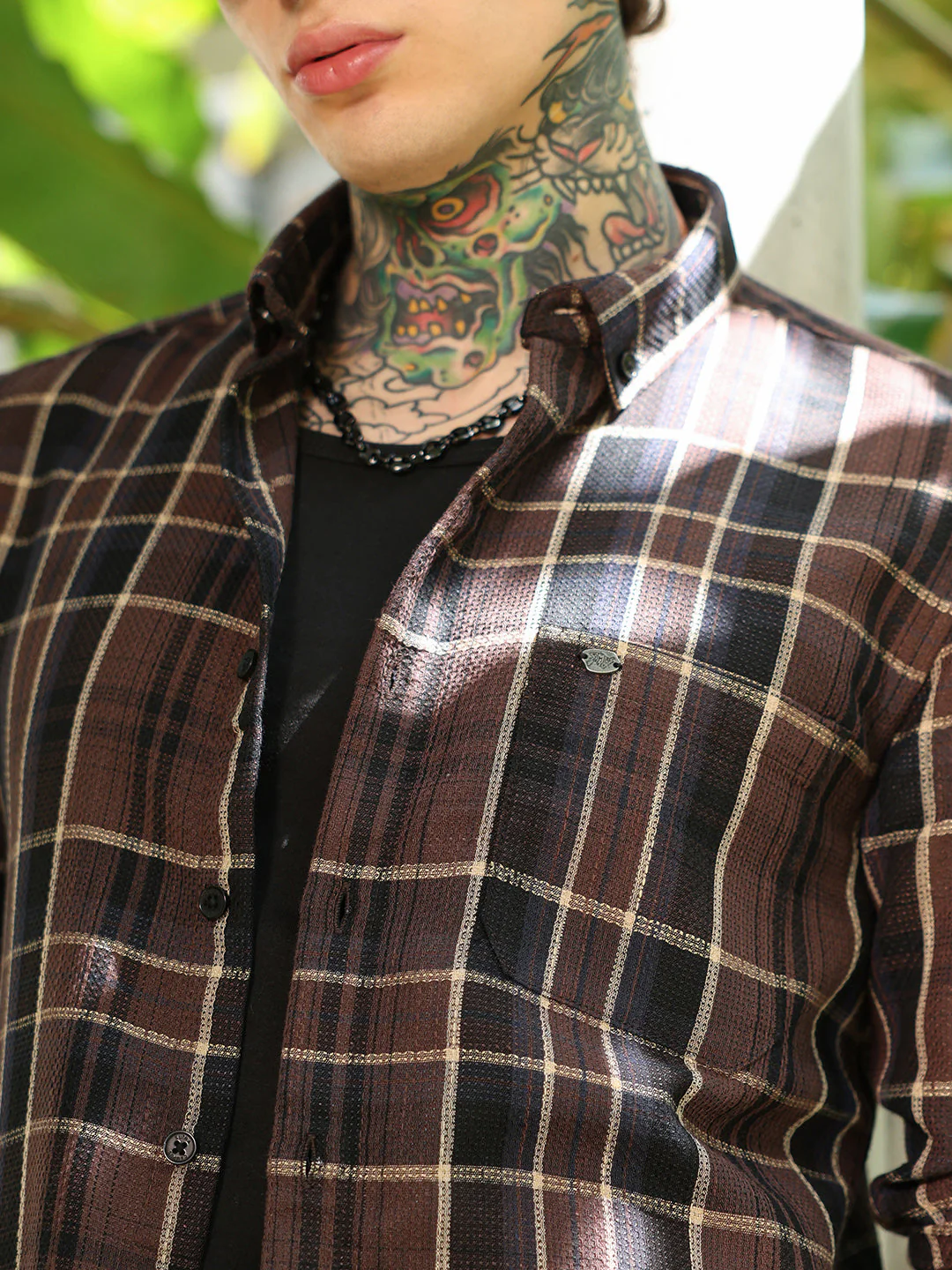 Tartan-Plaid Regular Shirt - Image 7