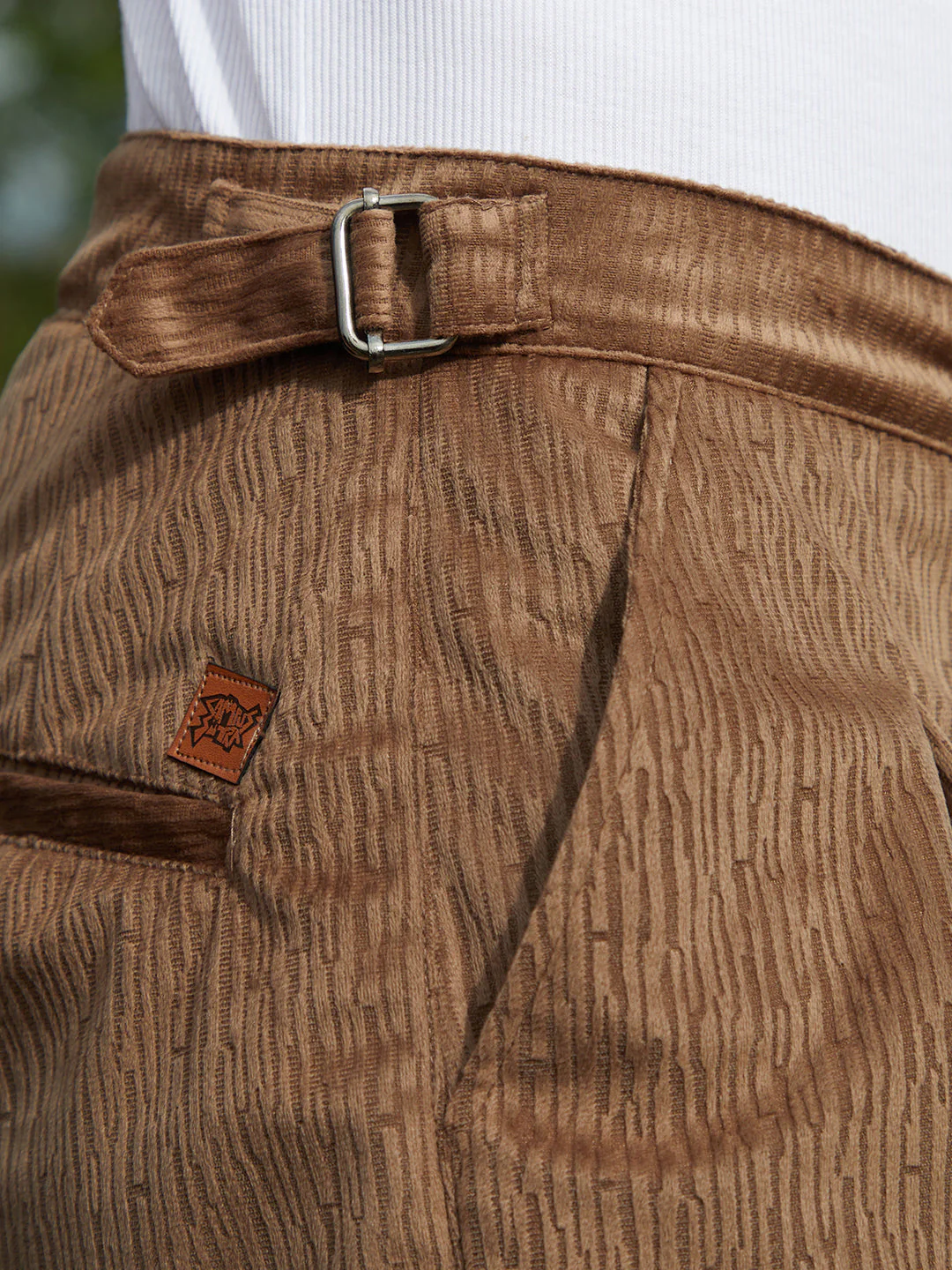 Veined Tailored Trousers - Image 8