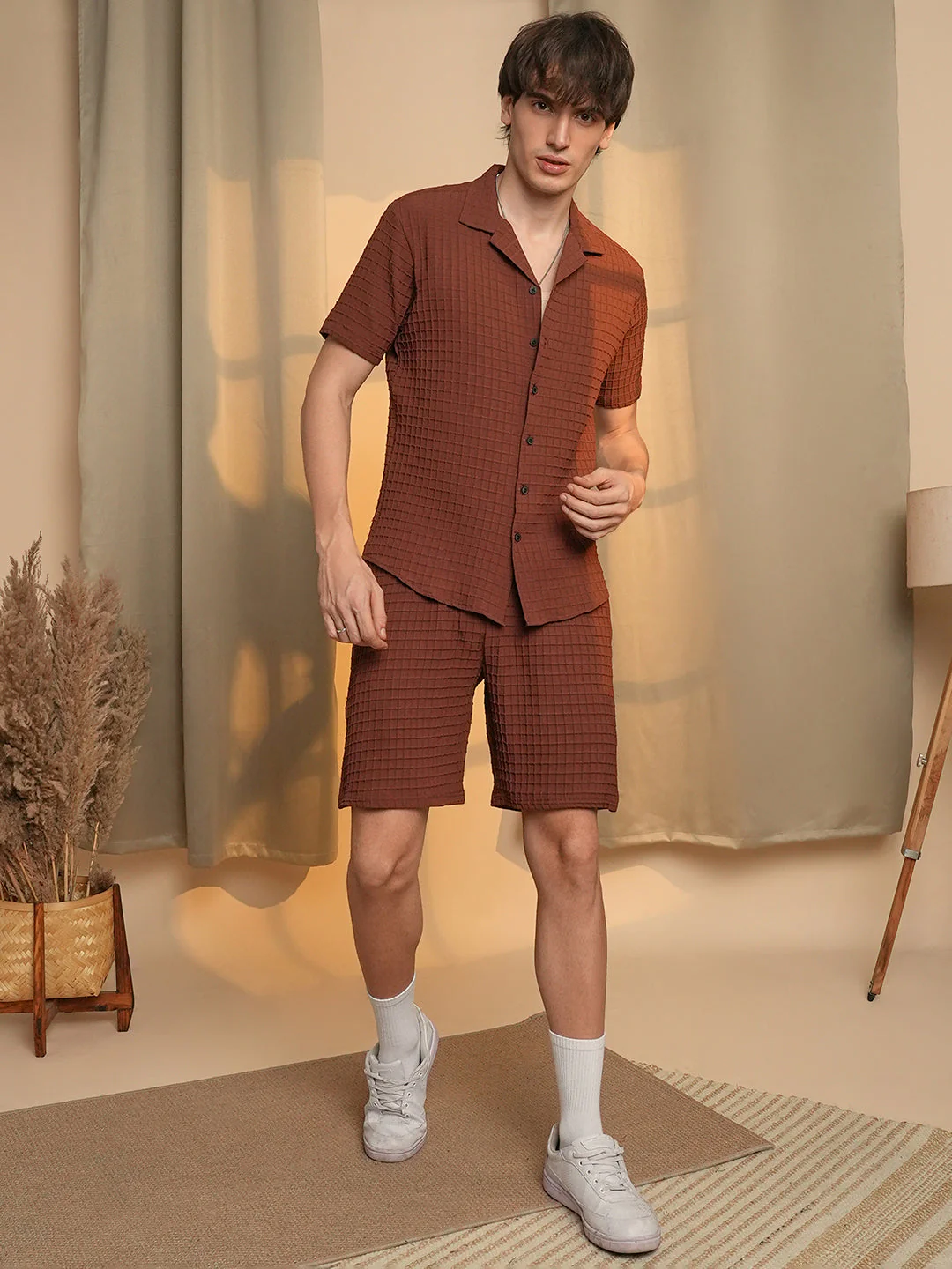 Waffle-Textured Co-Ord Set - Image 2