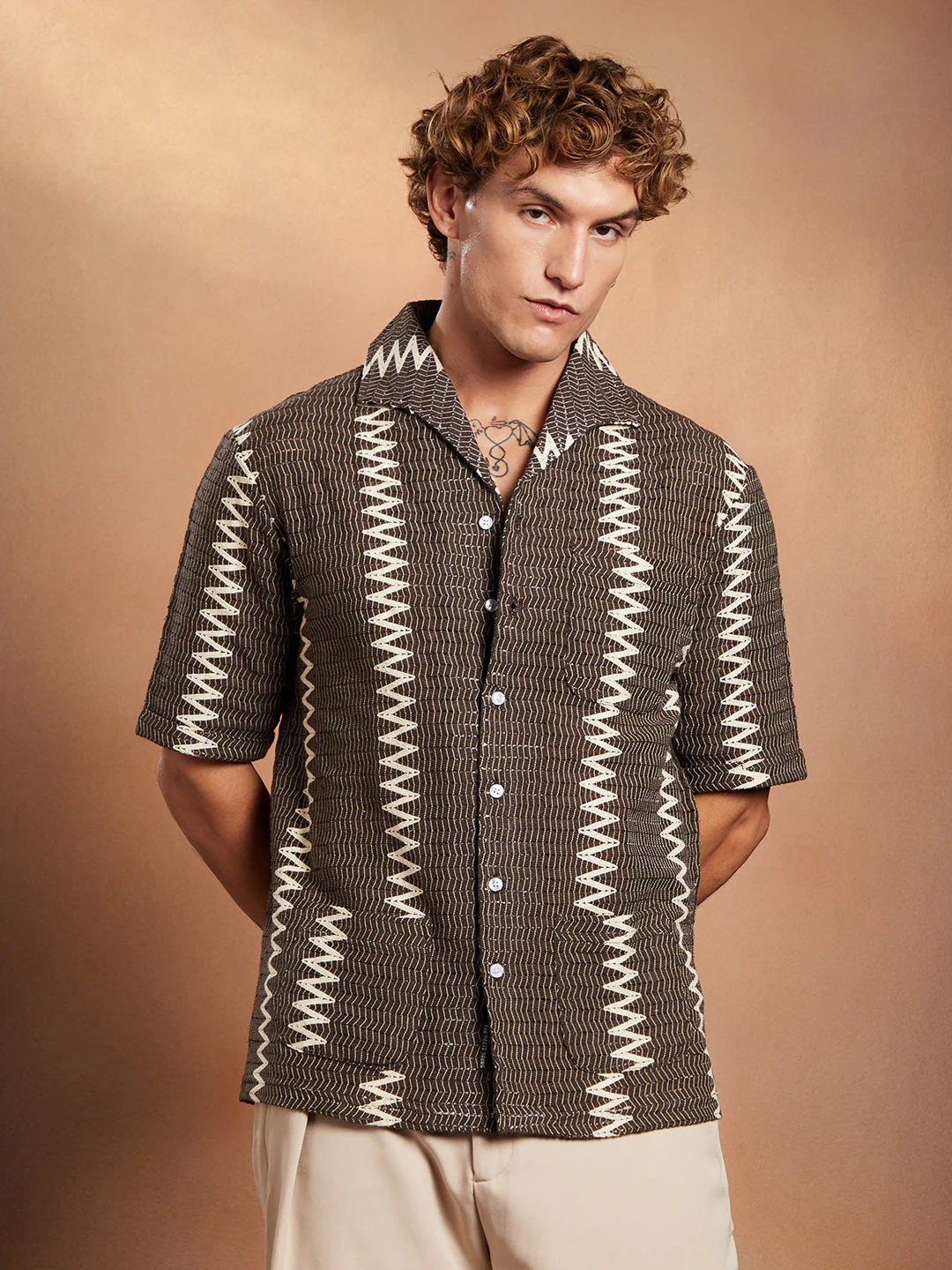 Ziggy-Weave Oversized Shirt - Image 2