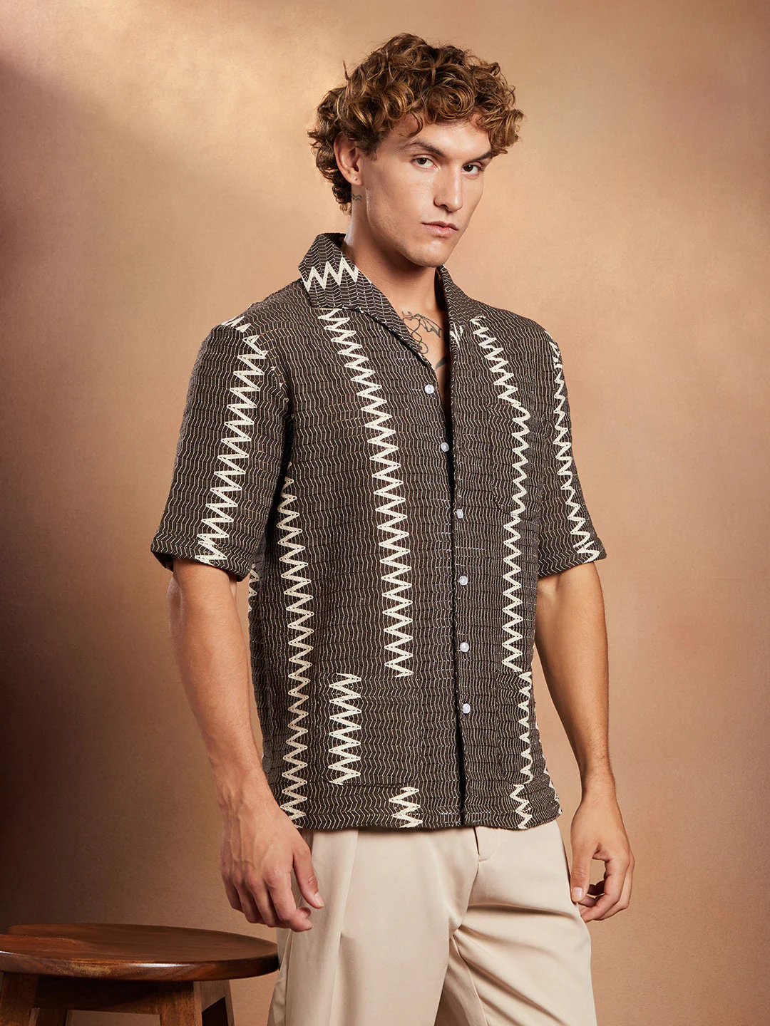 Ziggy-Weave Oversized Shirt - Image 3