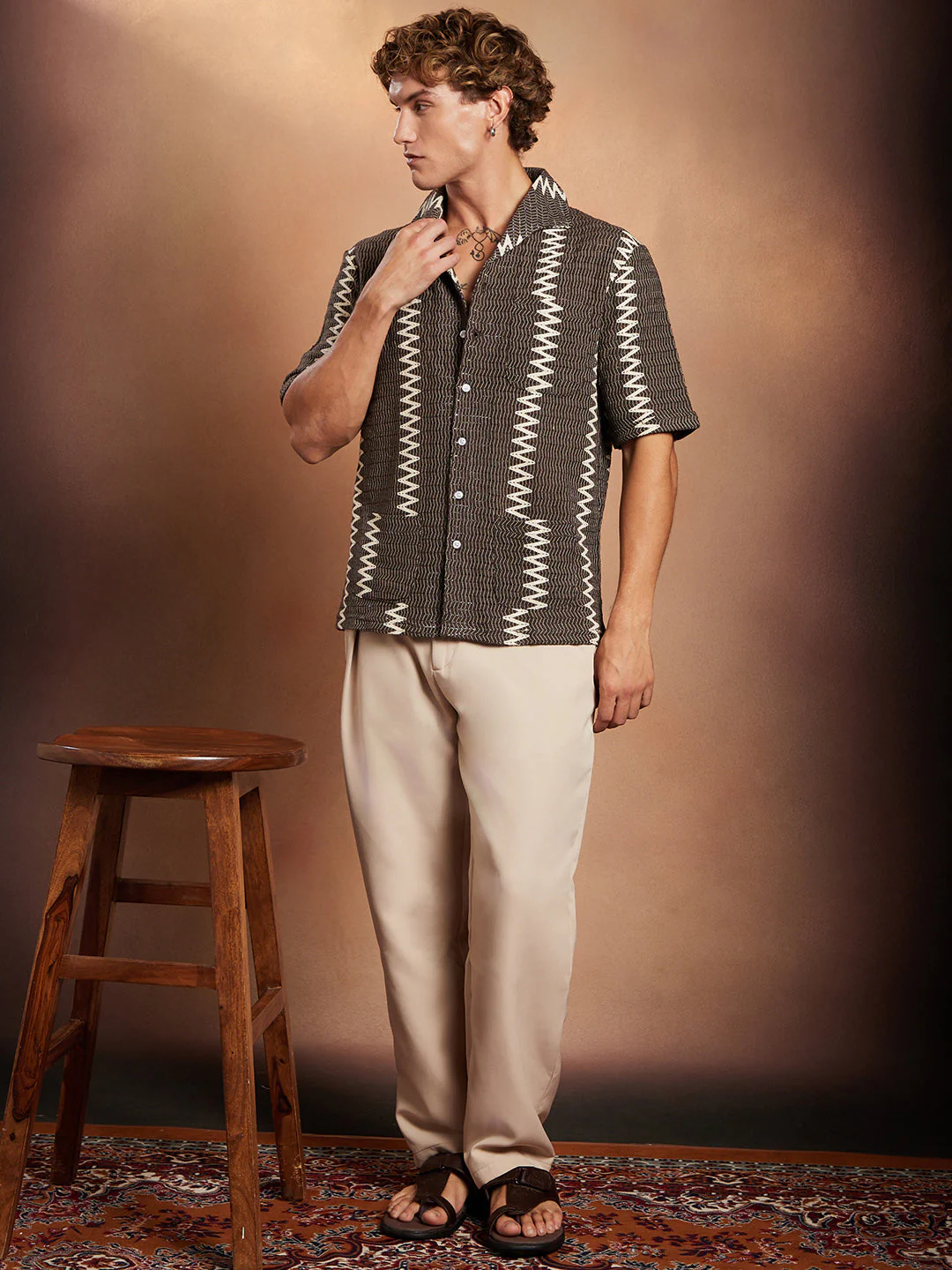 Ziggy-Weave Oversized Shirt - Image 5