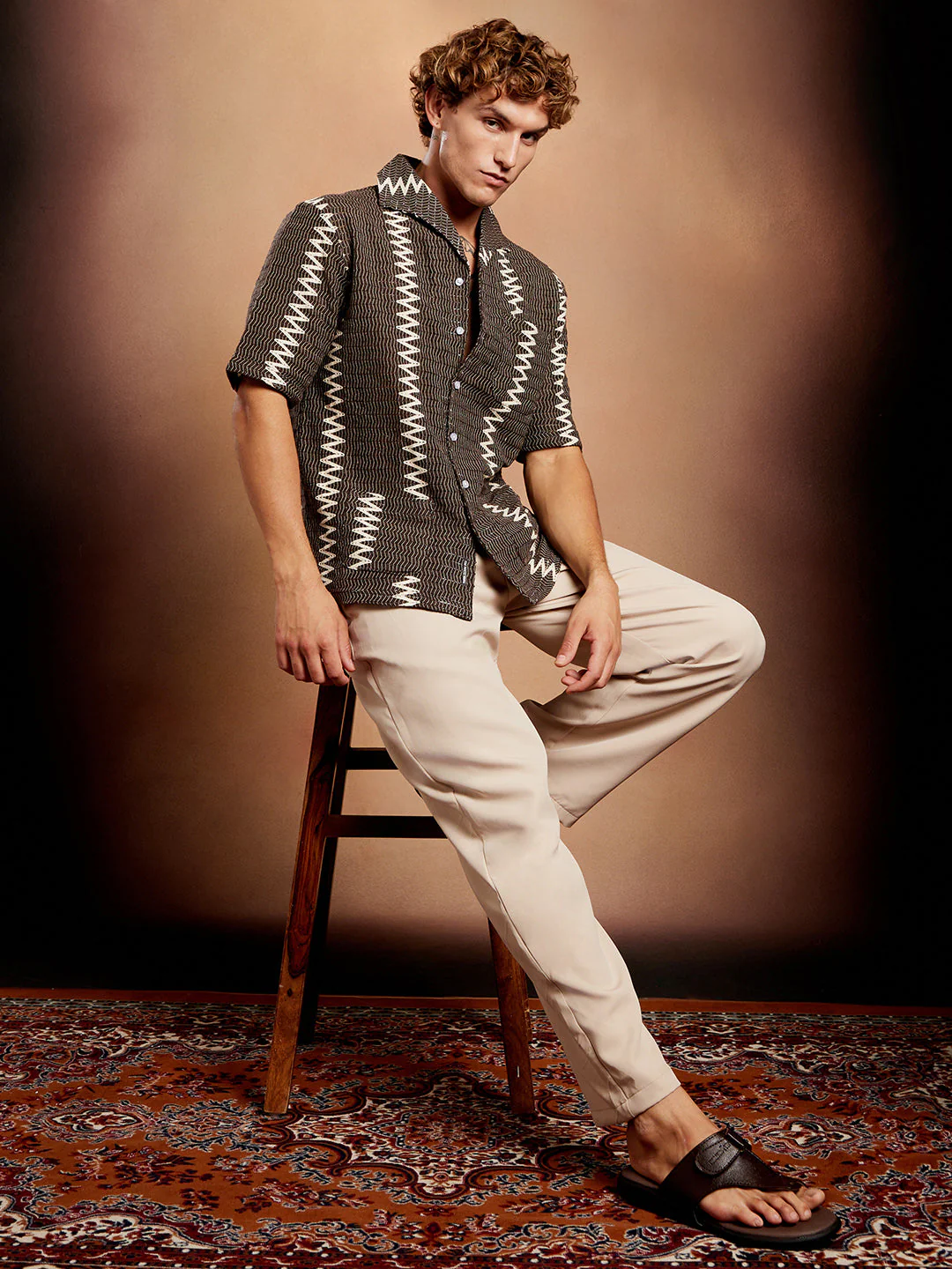 Ziggy-Weave Oversized Shirt - Image 6
