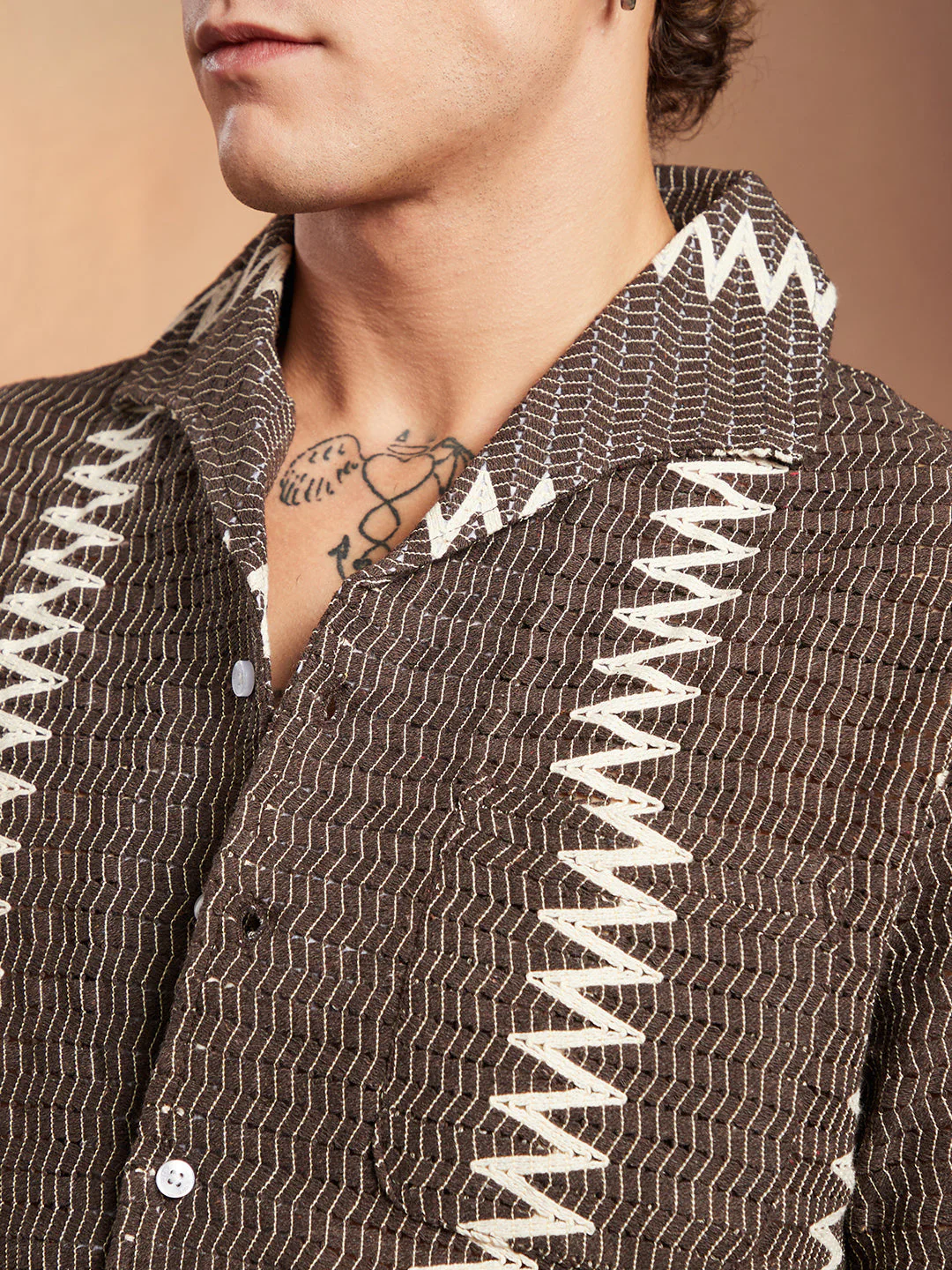 Ziggy-Weave Oversized Shirt - Image 7