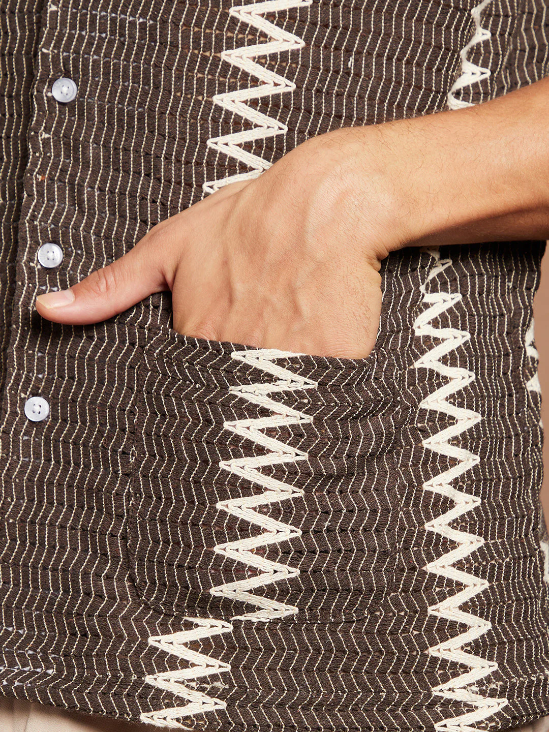 Ziggy-Weave Oversized Shirt - Image 8