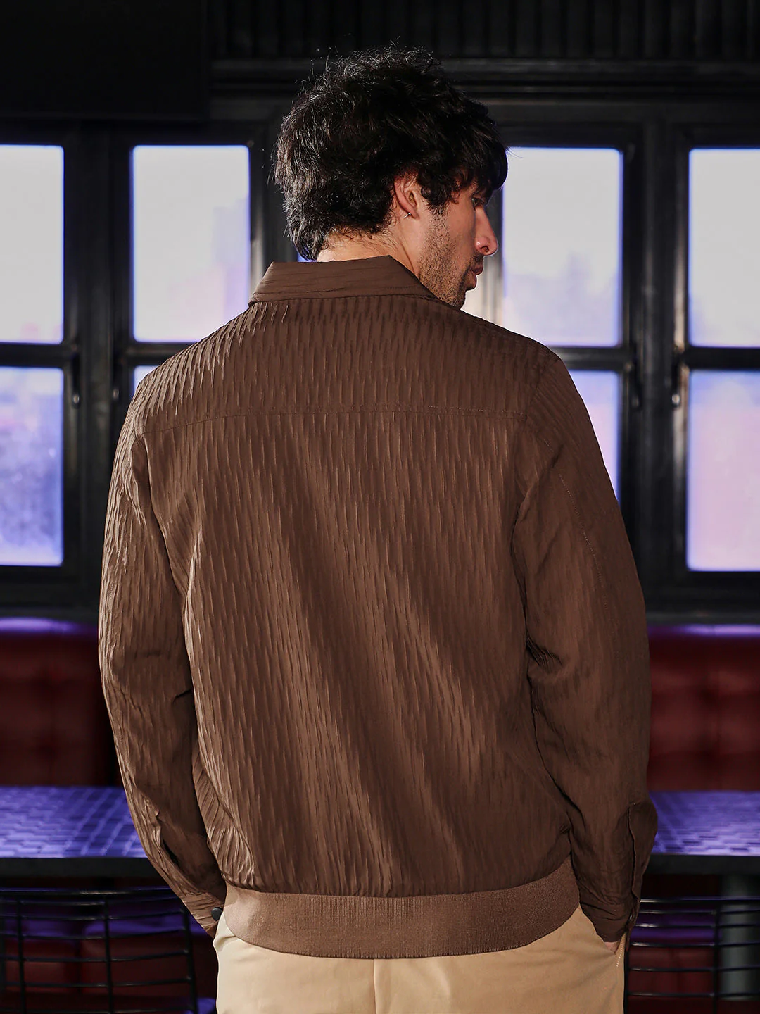 Zip-Front Crease-Tactile Jacket - Image 4