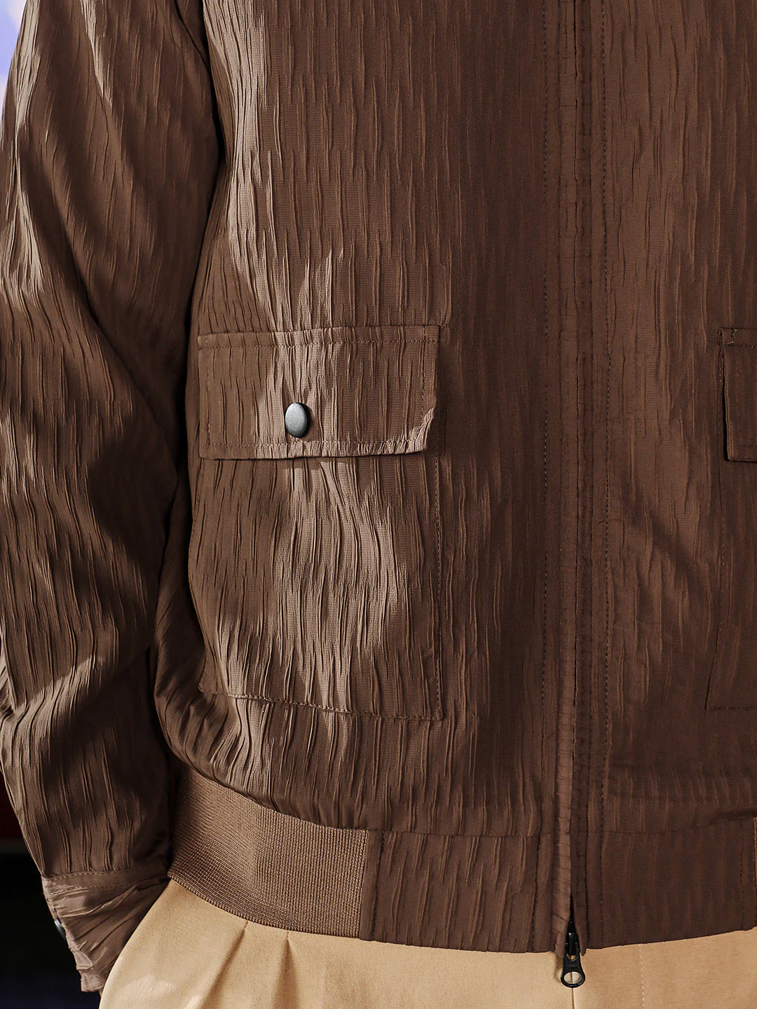 Zip-Front Crease-Tactile Jacket - Image 7