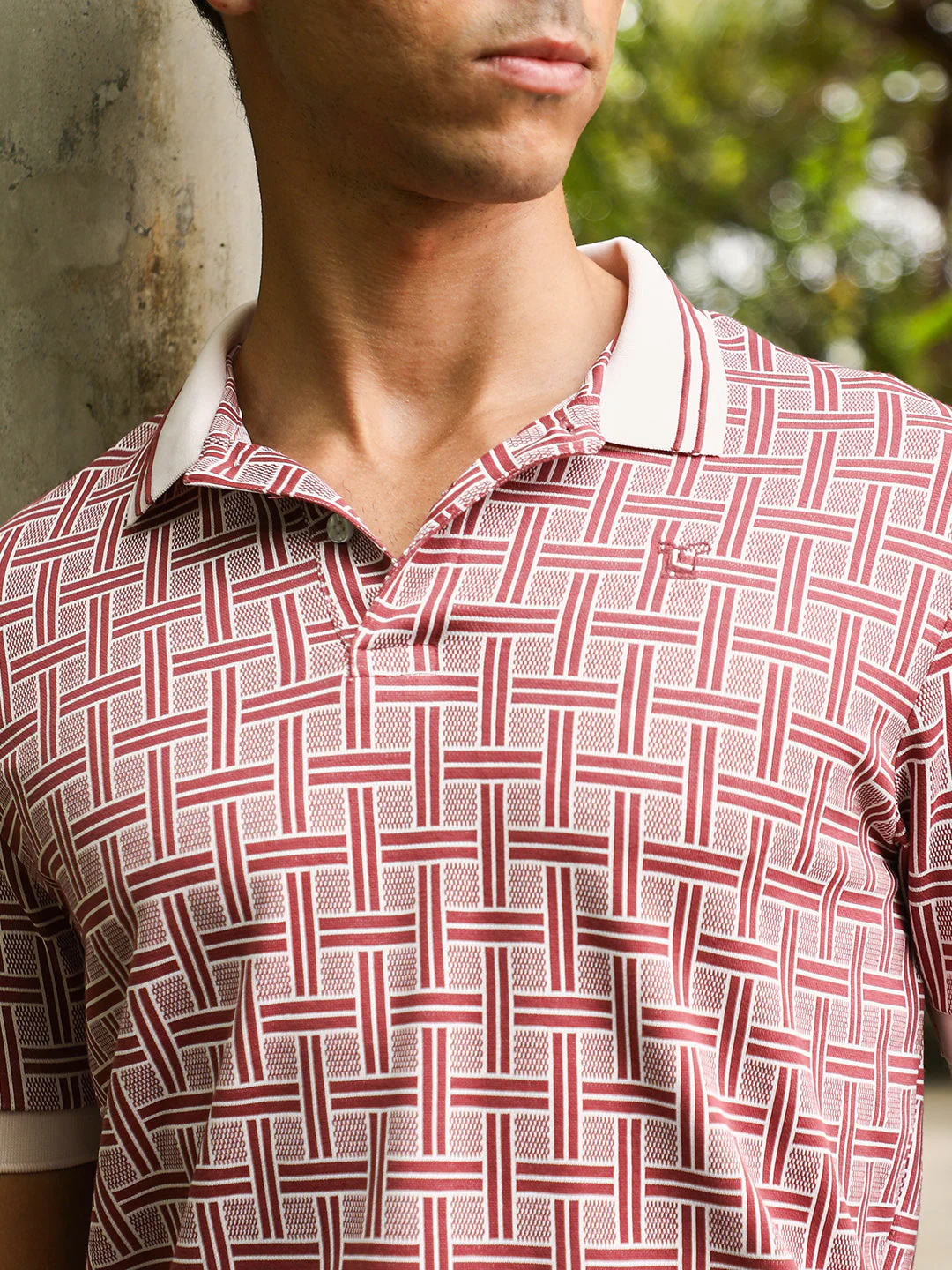 Basket-Jacquard Polo T-Shirt - Image 7