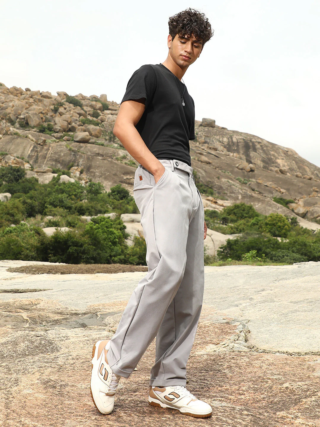 Extended-Waistband Straight Trousers - Image 5