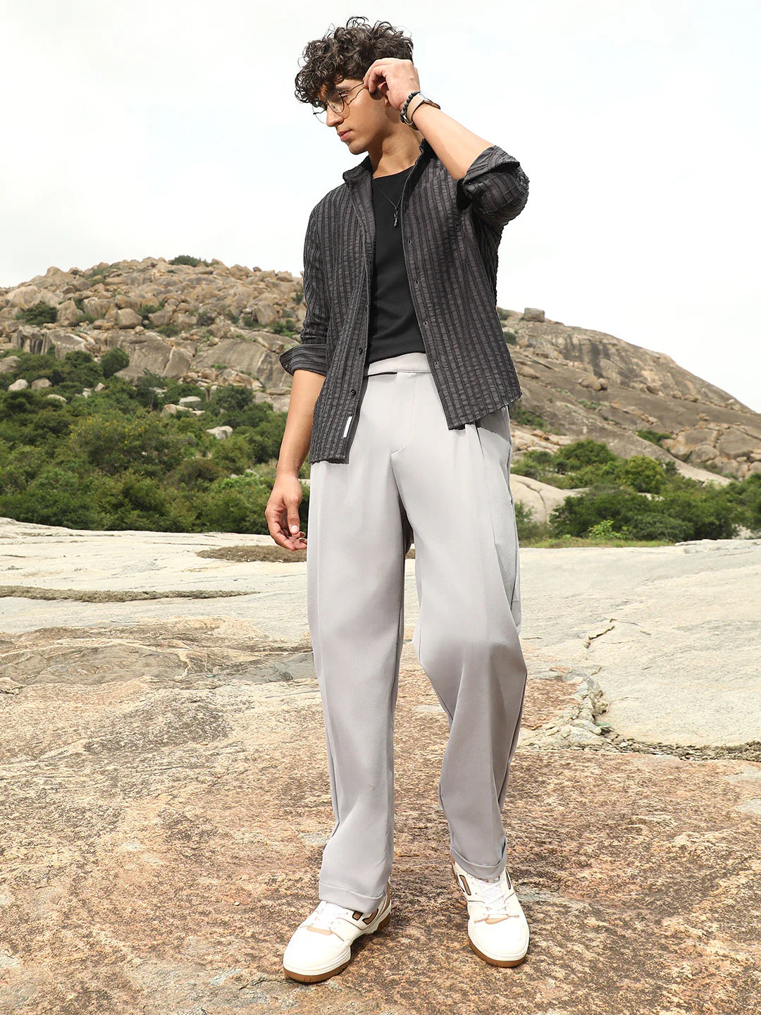 Extended-Waistband Straight Trousers - Image 6