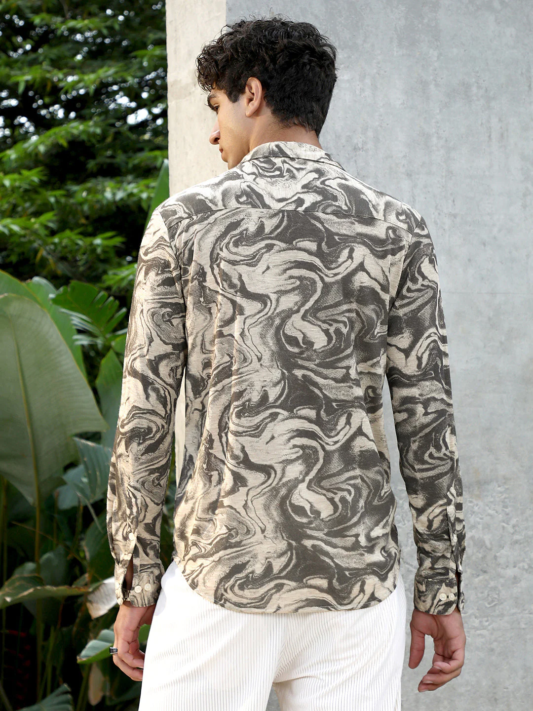 Fluid-Marble Textured Shirt - Image 4
