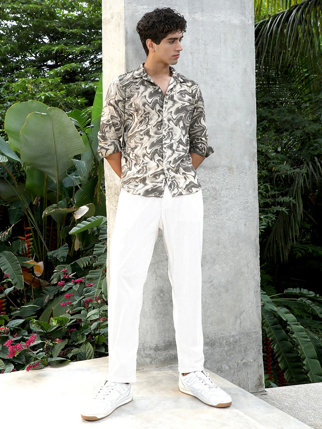 Fluid-Marble Textured Shirt - Image 5