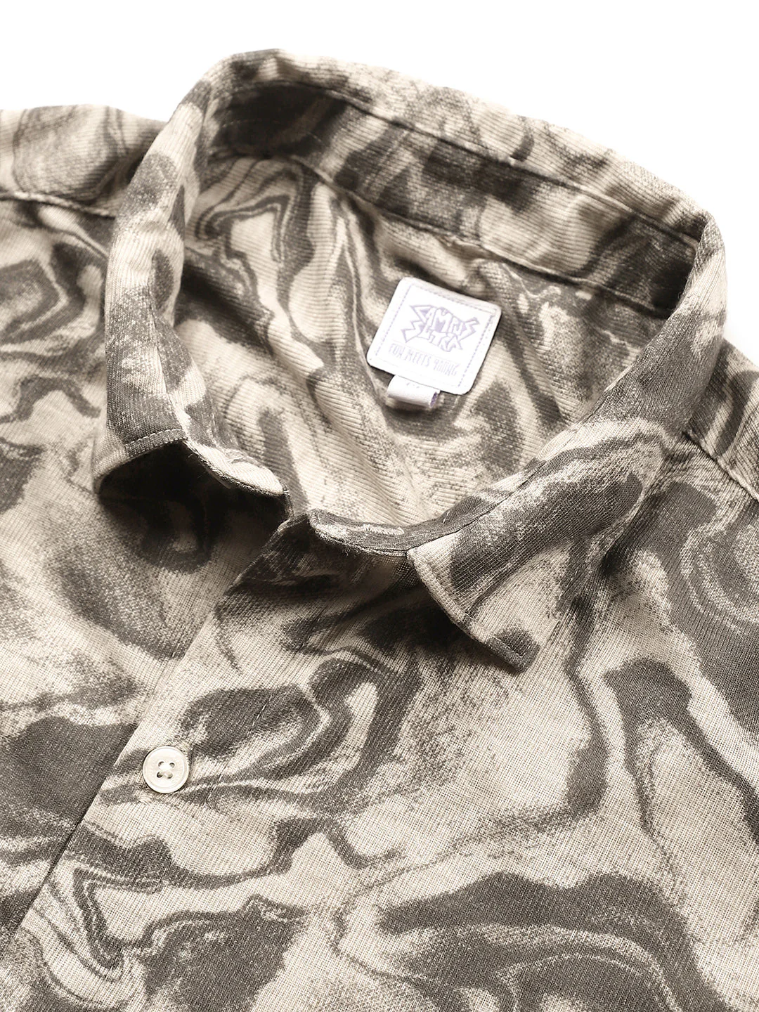 Fluid-Marble Textured Shirt - Image 8