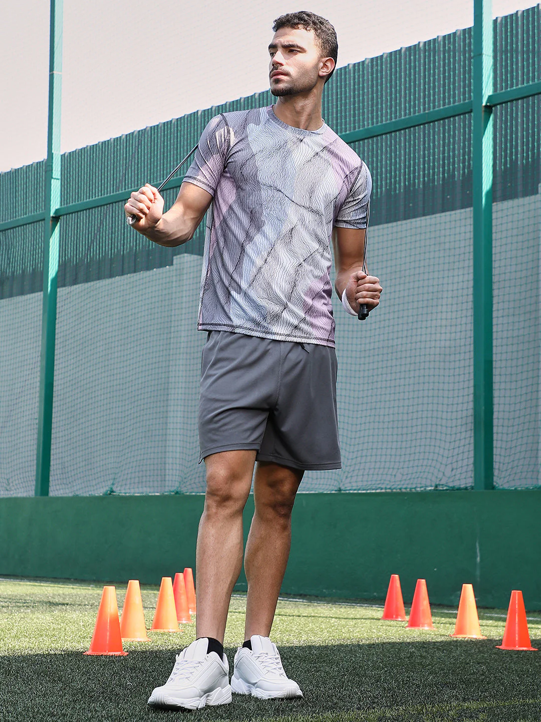 Lined-Dye Activewear T-Shirt - Image 6