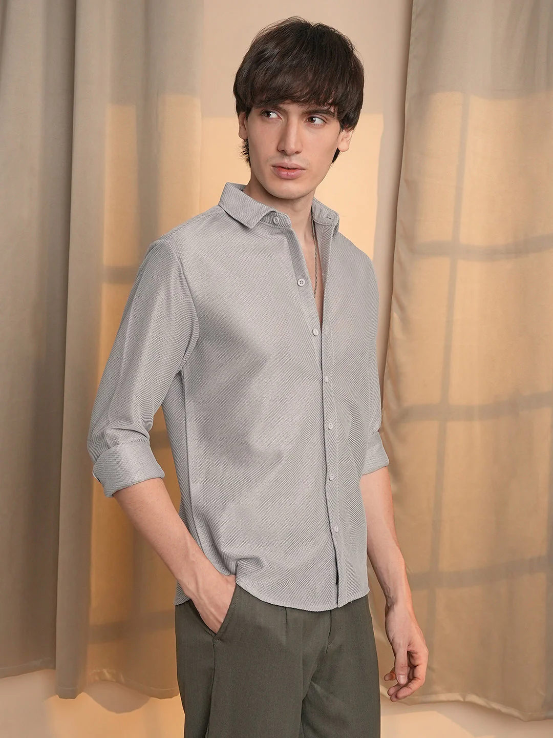 Mesh-Textured Shirt - Image 3