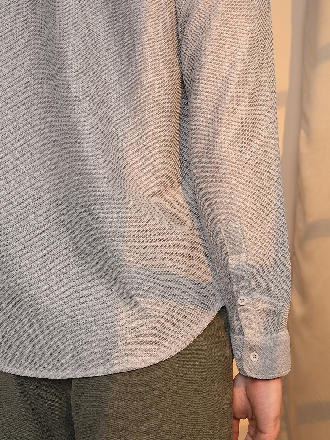 Mesh-Textured Shirt - Image 8
