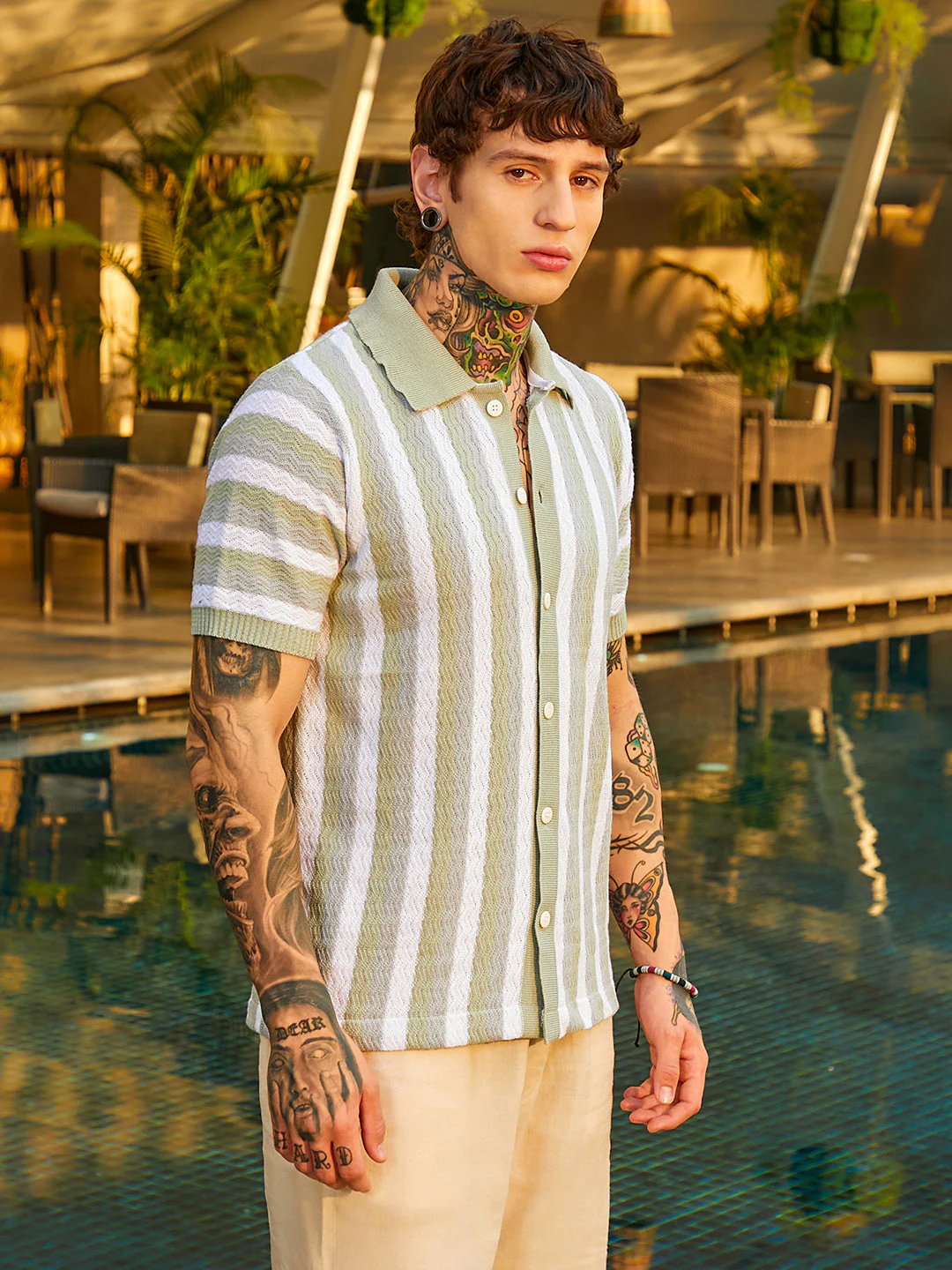 Panel-Knit Polo Shirt - Image 3