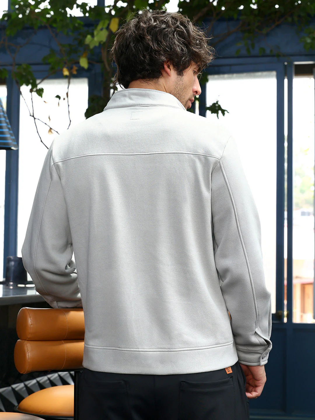 Panel-Stitch Knit Jacket - Image 4