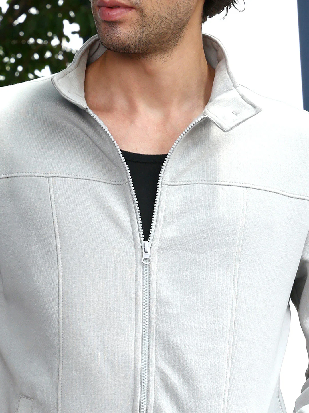 Panel-Stitch Knit Jacket - Image 7