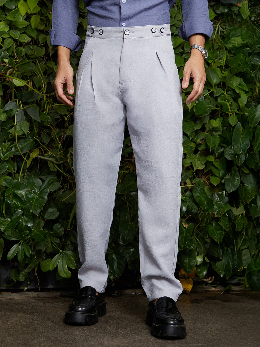 Pleated Tailored Trousers - Image 2