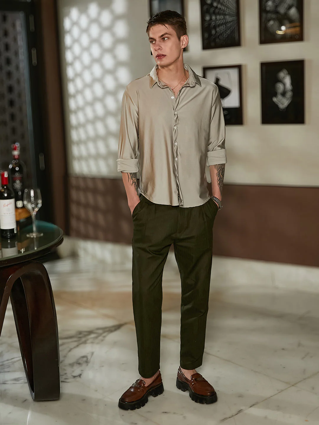 Solid Lustre Shirt - Image 5