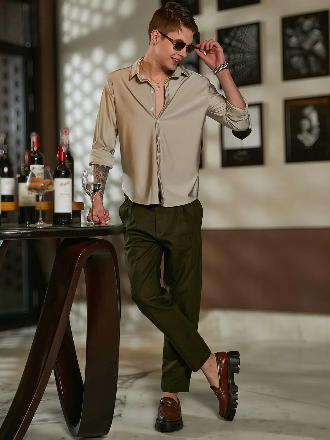 Solid Lustre Shirt - Image 6