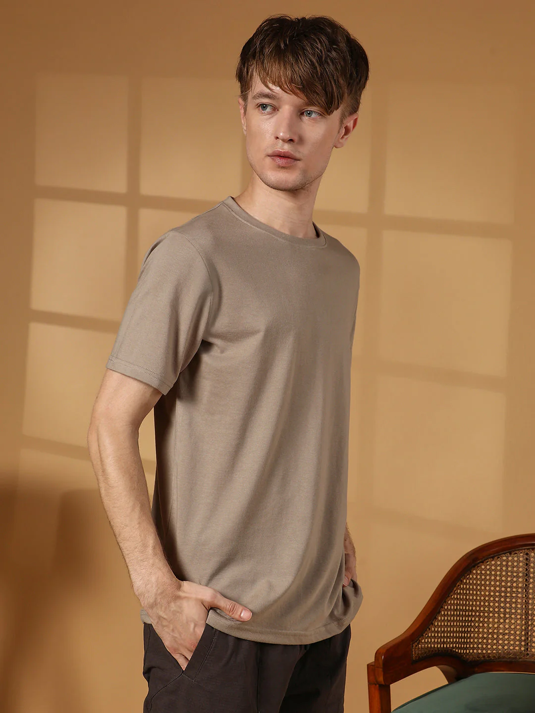 Solid Regular T-Shirt - Image 3