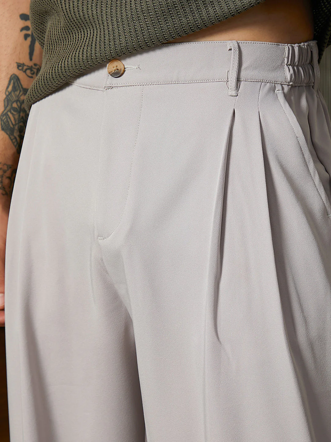 Lightweight - Straight-Cuffed Pleated Trousers - Image 7