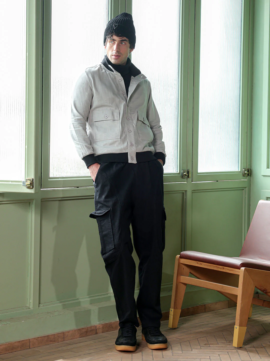 Tactile-Utility Bomber Jacket - Image 6