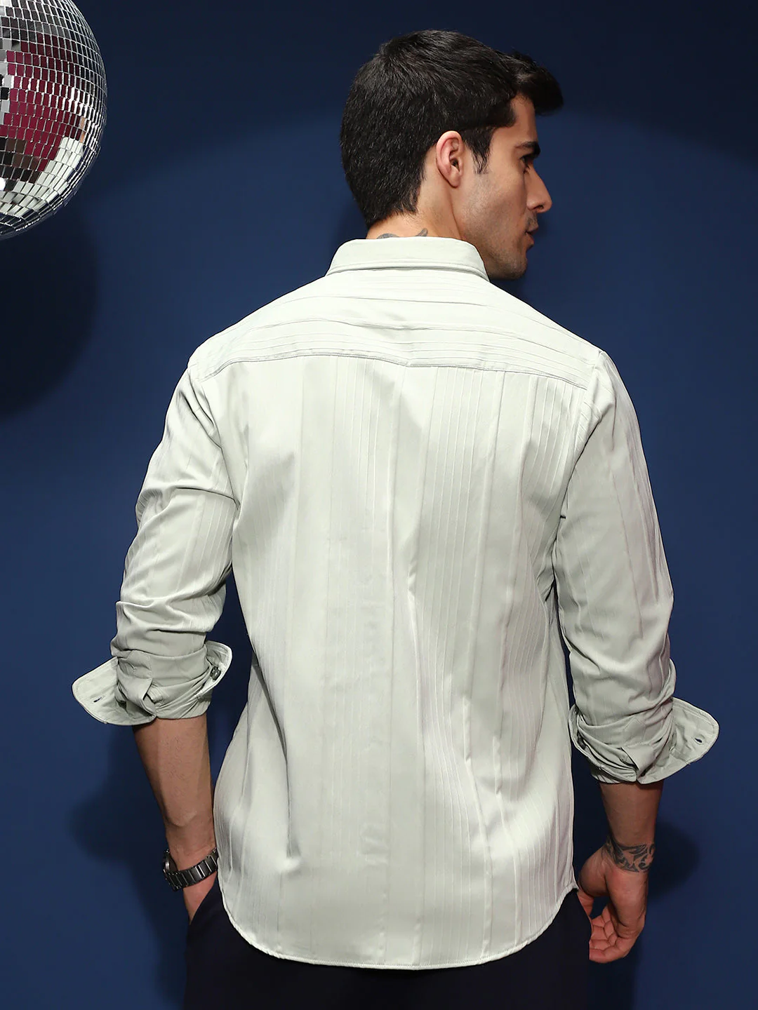Unbalanced-Ridge Relaxed Shirt - Image 4