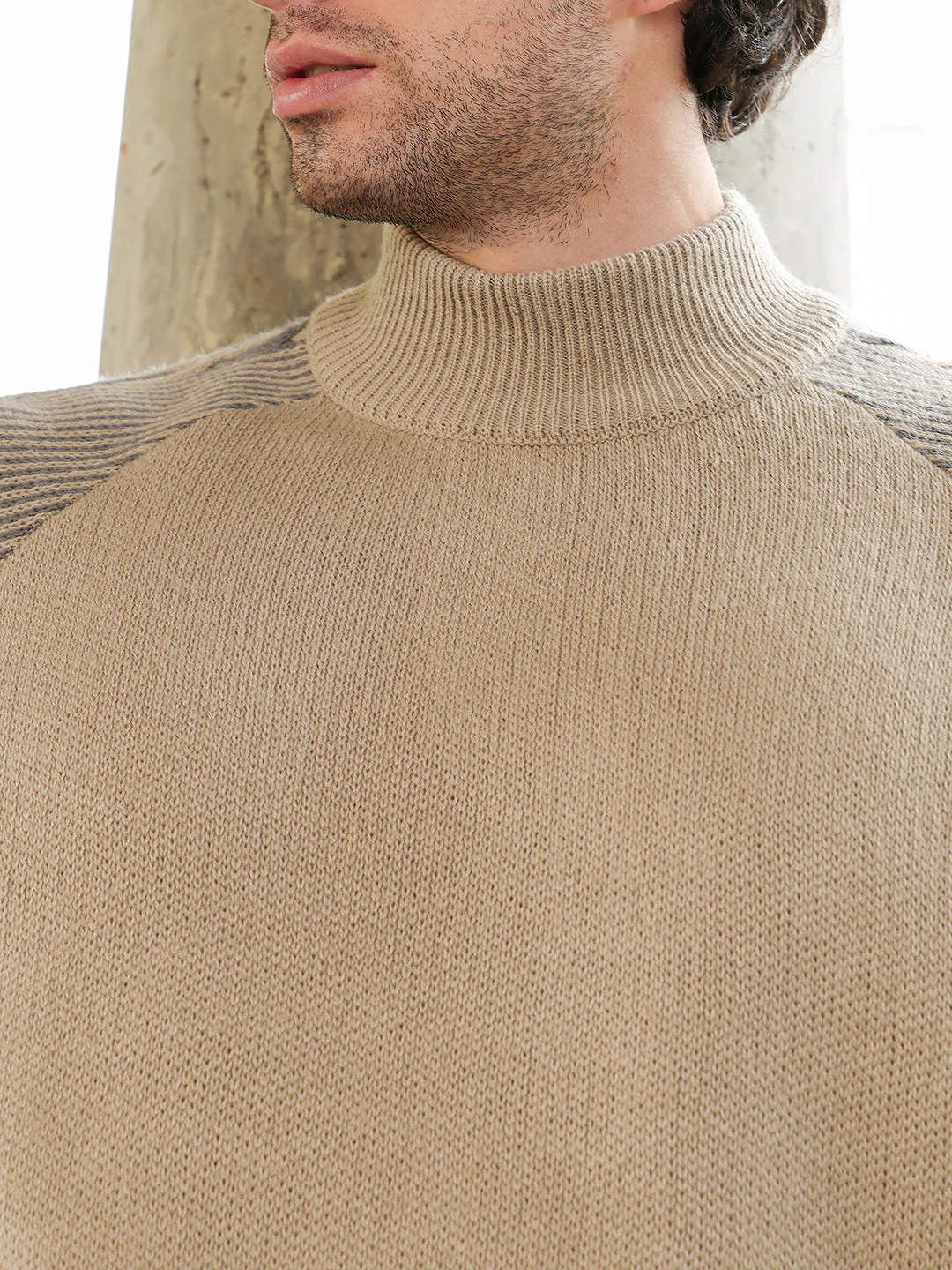 Self-Raglan Knit Pullover Sweater - Image 7