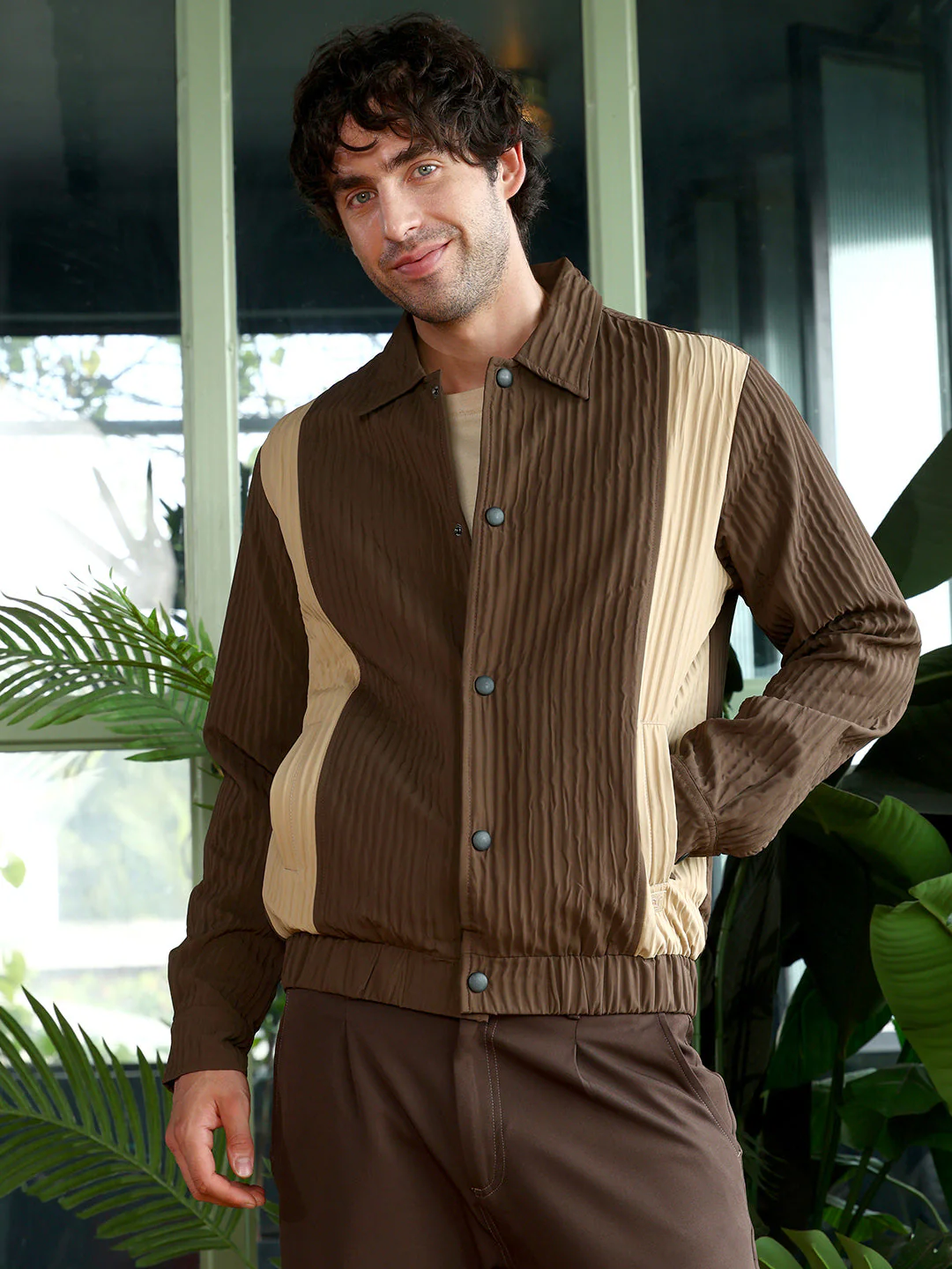 Panelled Crease-Tactile Jacket - Image 2