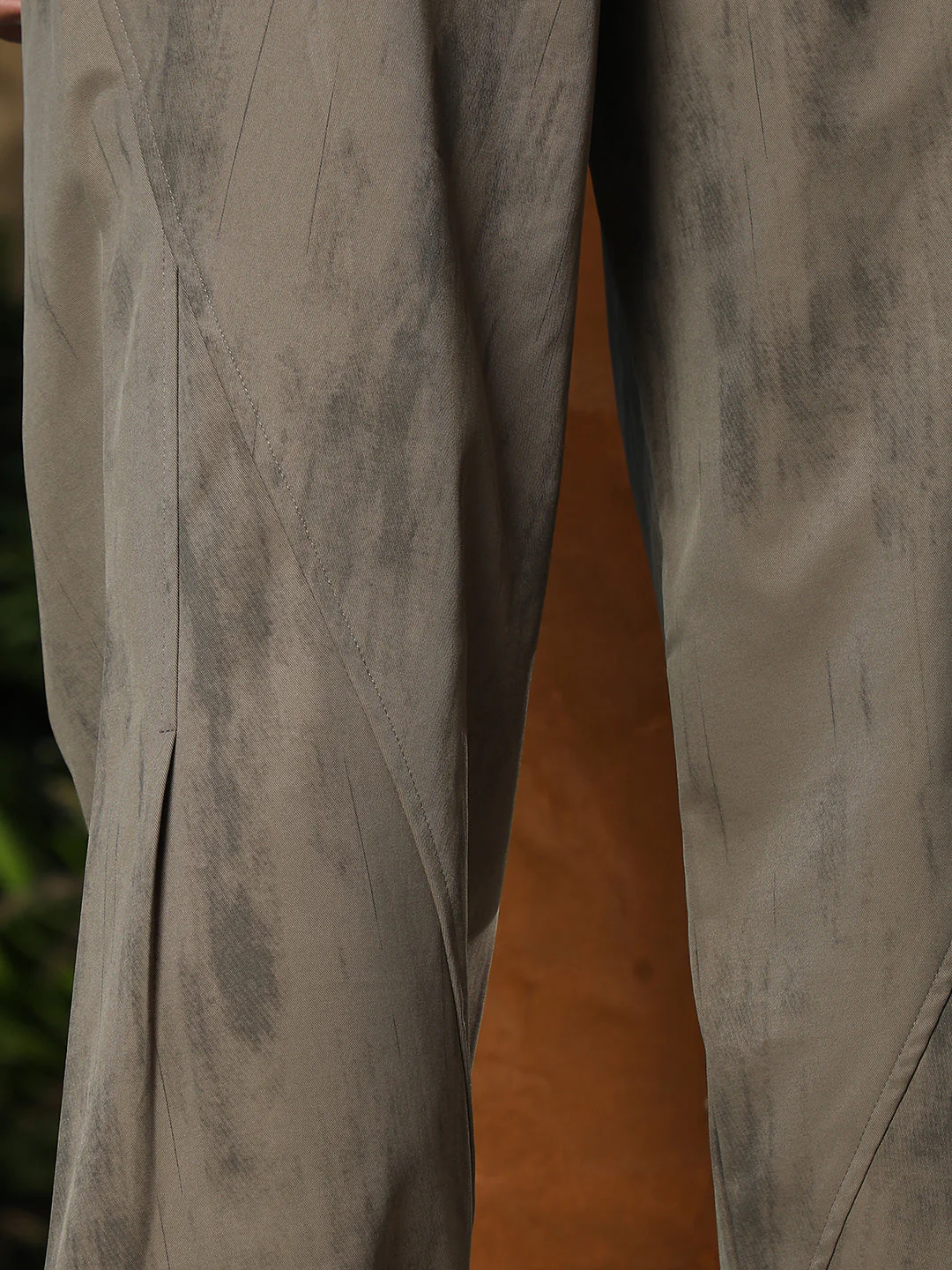 Grazed-Imprint Straight-Fit Trousers - Image 8