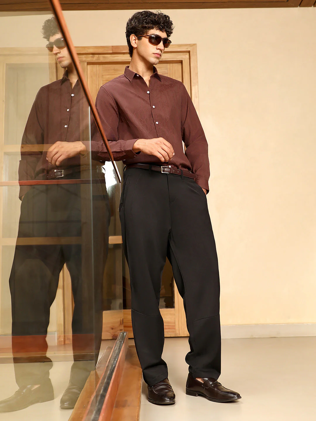 Indie-Geometric Jacquard Shirt - Image 6