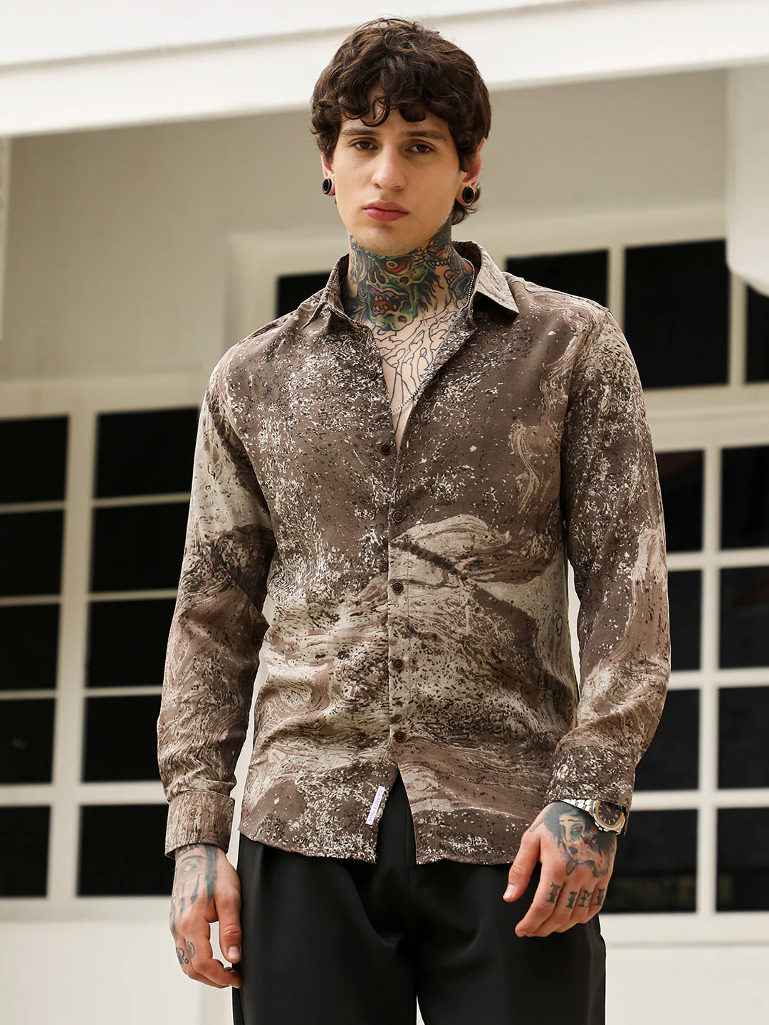 Marble-Specks Imprint Shirt - Image 2