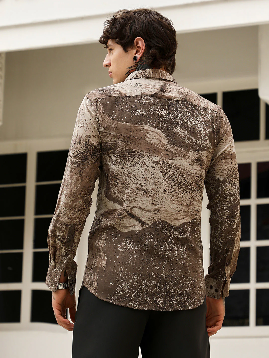 Marble-Specks Imprint Shirt - Image 4