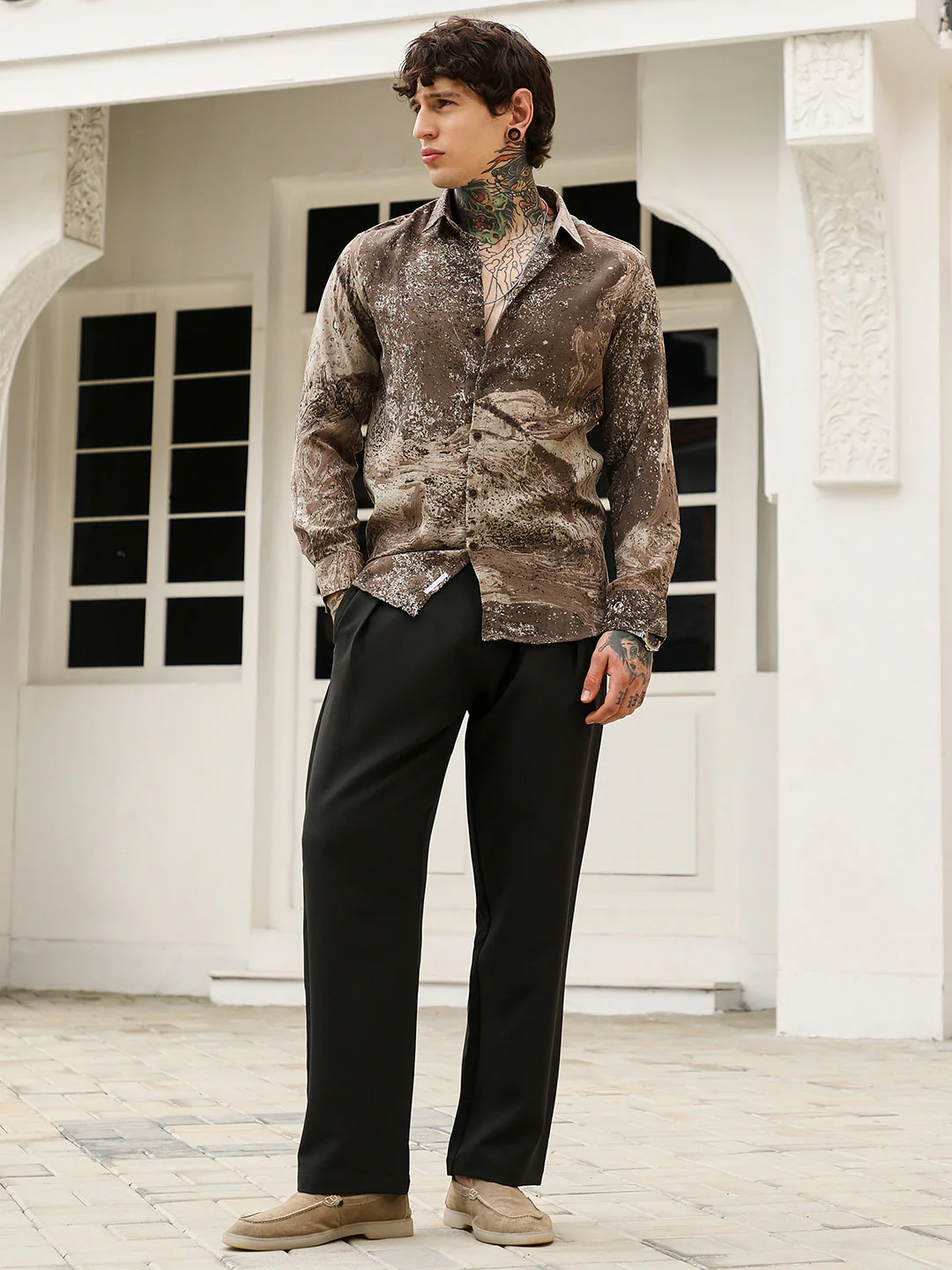 Marble-Specks Imprint Shirt - Image 5