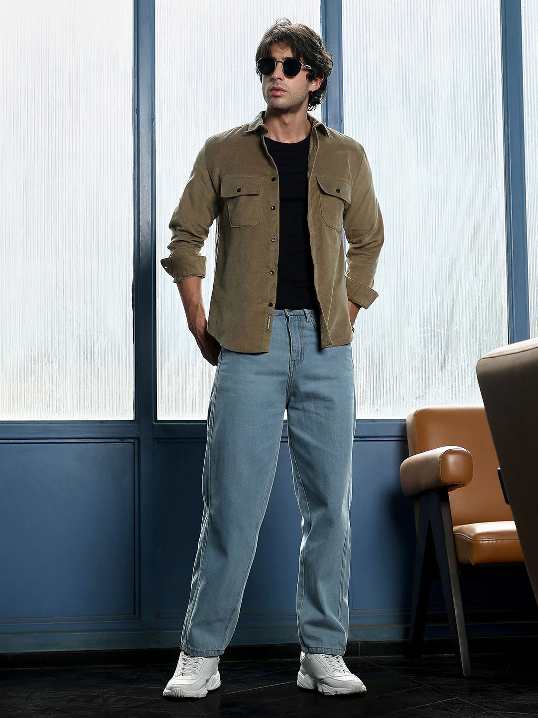Solid-Brushed Utility Shirt - Image 6