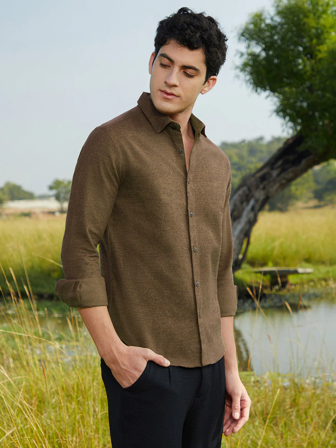 Solid Regular Shirt - Image 3