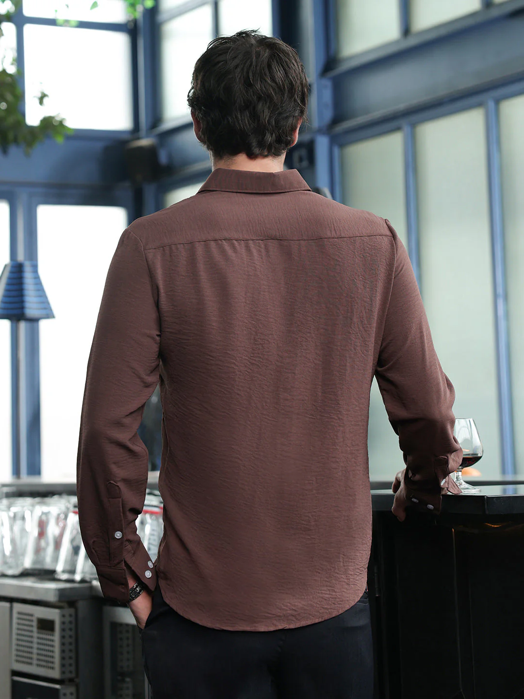 Solid Relaxed Shirt - Image 4