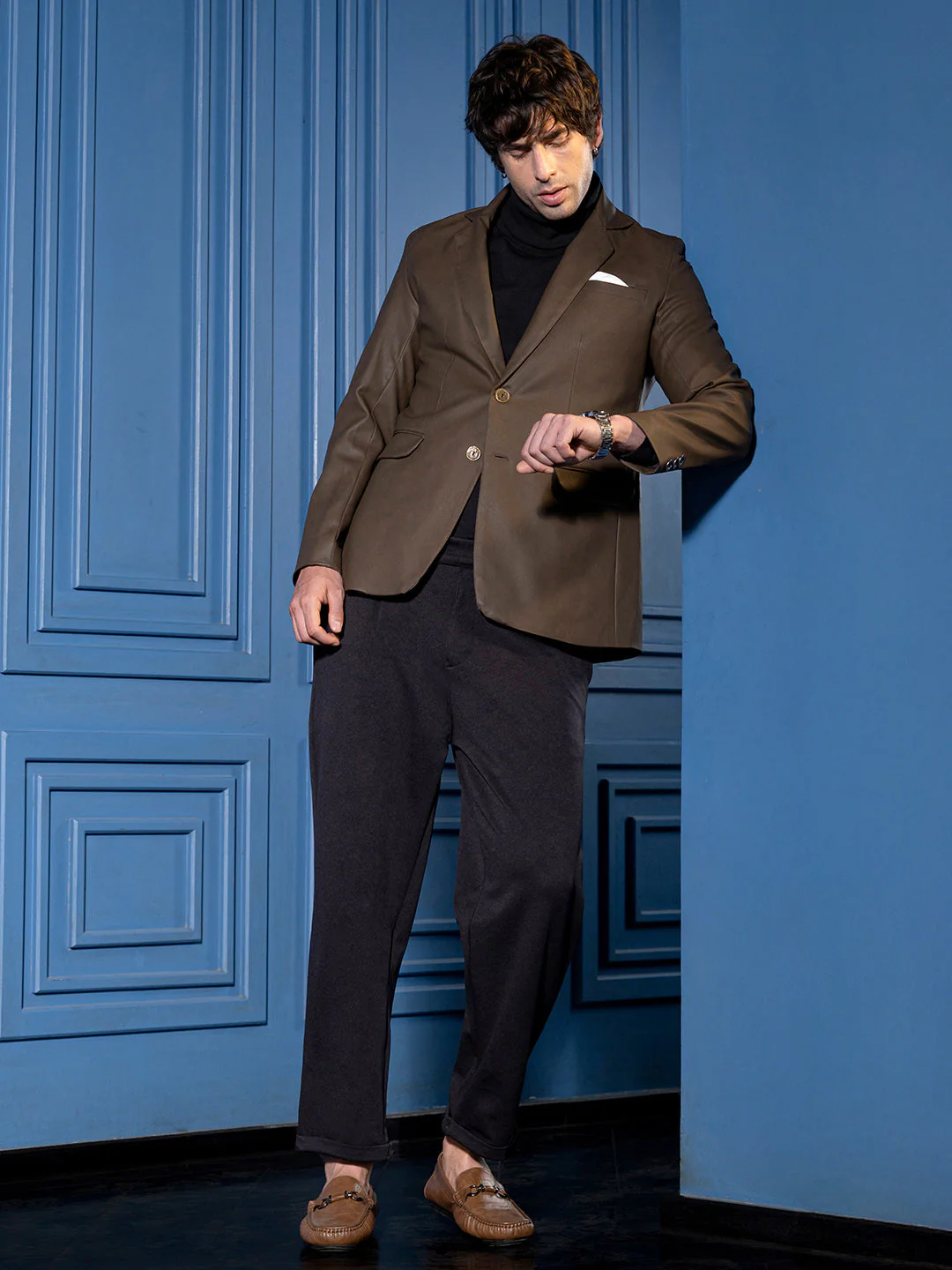 Tailored-Leather Blazer - Image 6