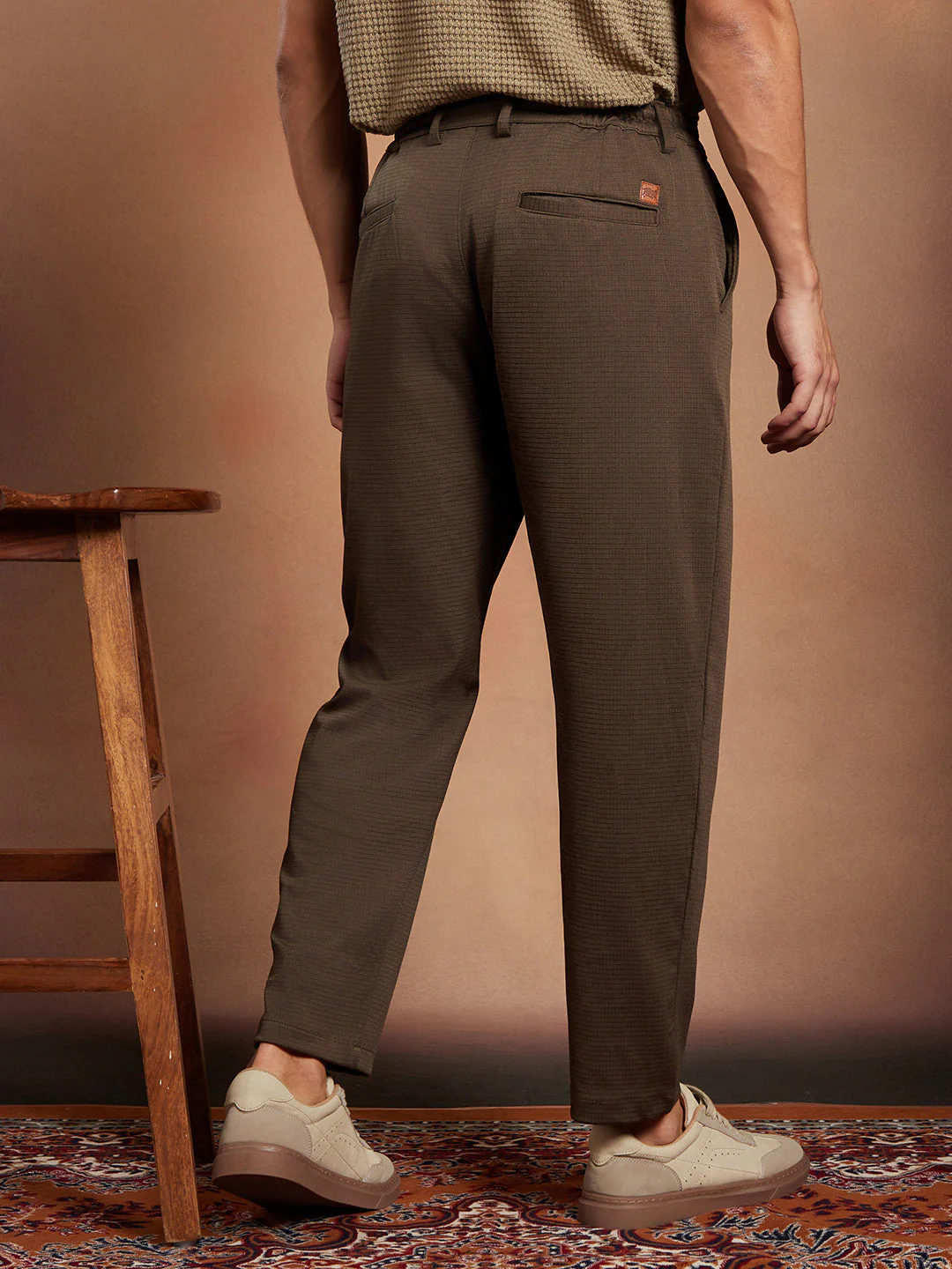 Waffle Chino Trousers - Image 4