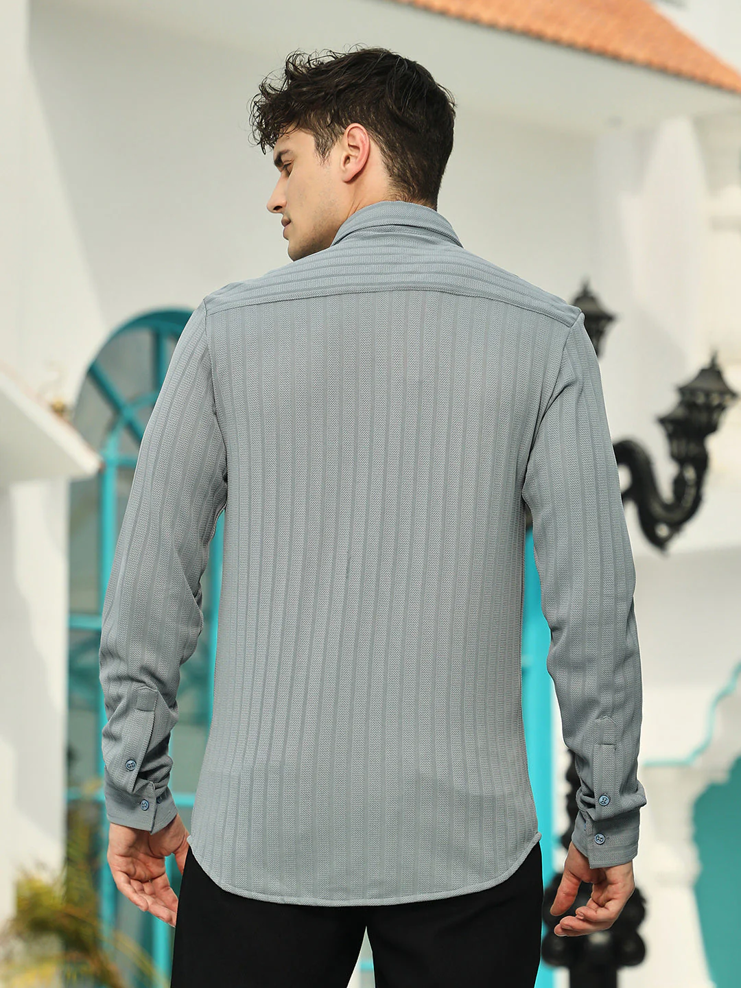 Chevron-Panel Tactile Shirt - Image 4