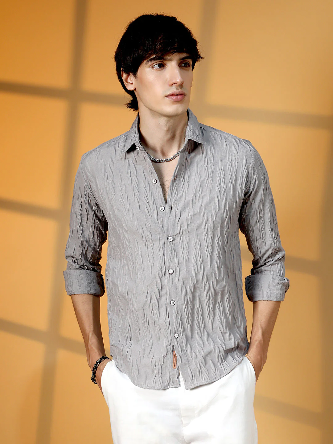 Grain-Textured Shirt - Image 2