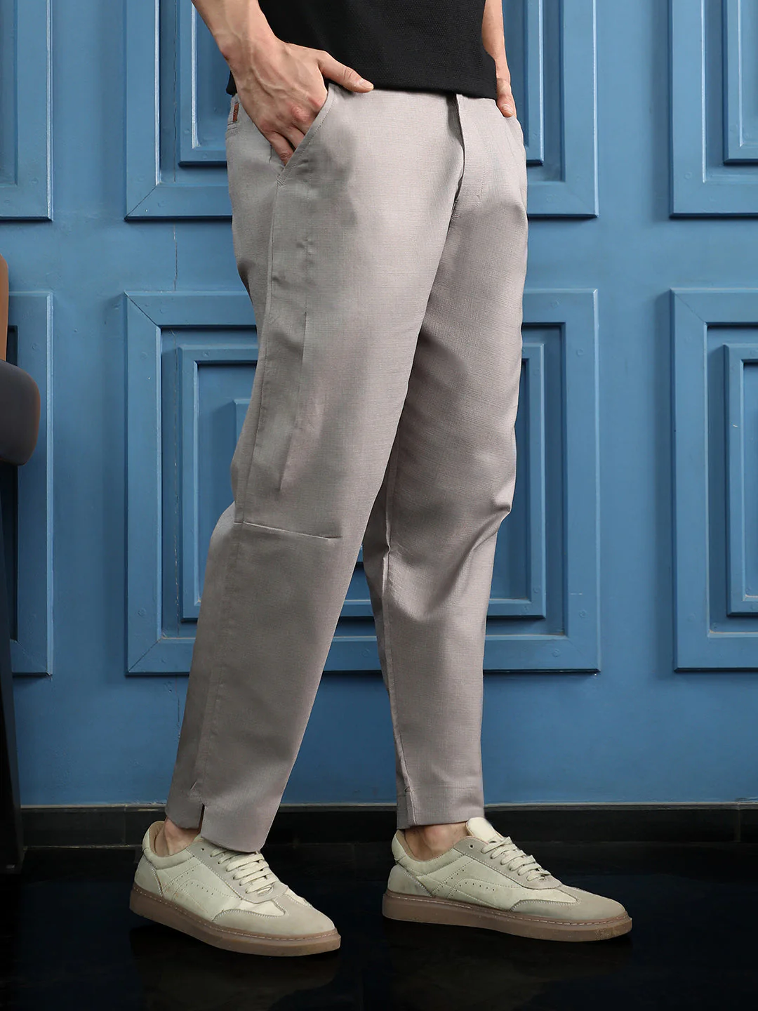 Linen-Blend Chino Trousers - Image 3