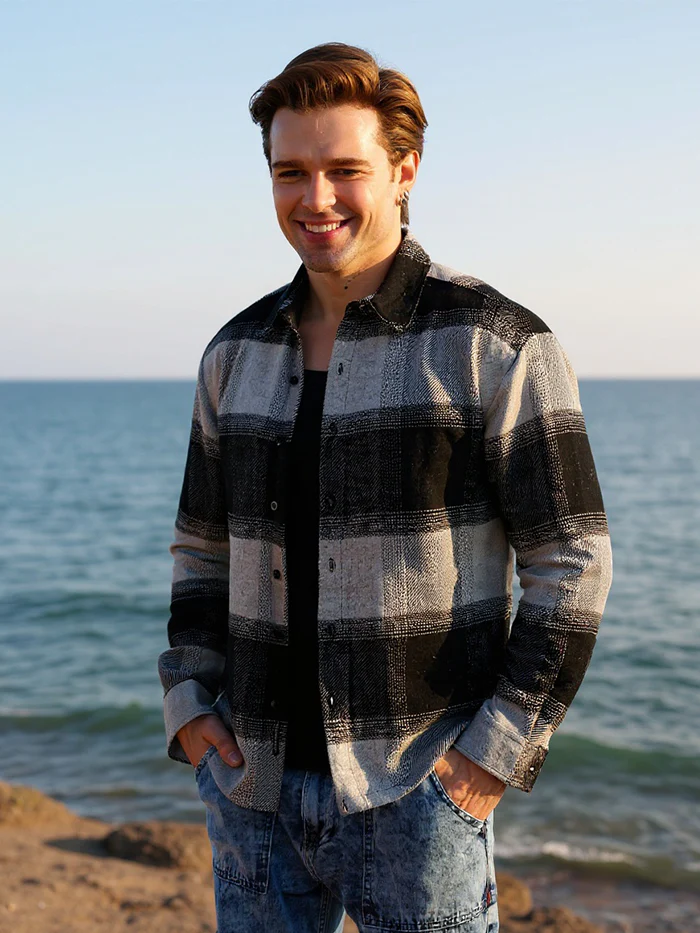 Vignette-Checkered Oversized Shirt - Image 2
